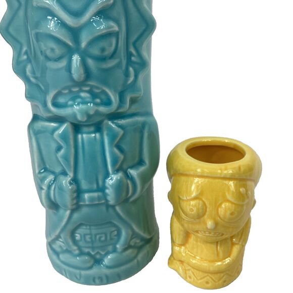 BeeLine - Lootcrate - Geeki Tikis - Rick & Morty - Tiki Mug & Mini Mug - NIB! - Picture 12 of 14